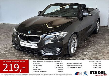 BMW 218 i Cabrio Advantage Navi.LED.PDChinten.DAB.SHZ
