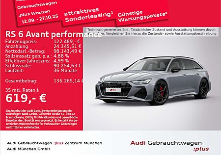 Audi RS6 Avant performance StdHzg/Pano/RS-AGA/B&O/AHK