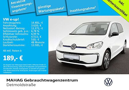 VW e-up! Volkswagen e-up! Style CCS Maps+MoreDock ParkPilot RearView