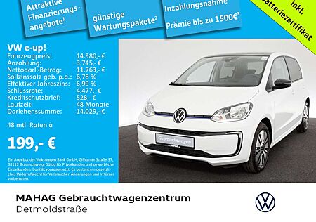VW e-up! Volkswagen e-up! Style CCS Maps+MoreDock ParkPilot RearView