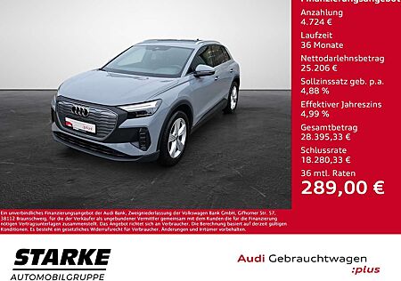 Audi Q4 e-tron gebraucht kaufen Audi Q4 e-tron 40 NaviPlus LED AHK 19-Zoll SHZ APS-Plus ACC GRA
