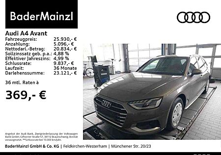 Audi A4 35 TFSI S tronic Matrix Carplay SHZ
