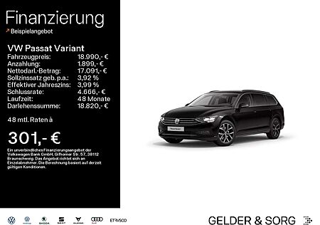 VW Passat Variant Volkswagen Business 2.0 TDI RFK*LED*AHK*ACC
