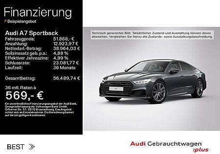 Audi A7 55 TFSI qu.2 x S line*Leder*Sound