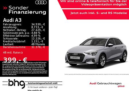 Audi A3 40 TFSIe Sportback S tronic advanced