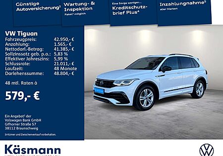 VW Tiguan Volkswagen R-Line 2.0TDI BLACK PANO AHK MATRIX H&K