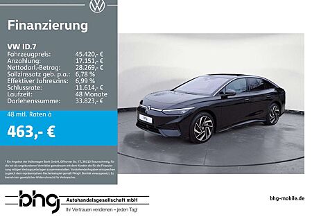 VW ID.7 Volkswagen Pro *LEASINGAKTION AB 554,- mtl. 48 Mon. /1