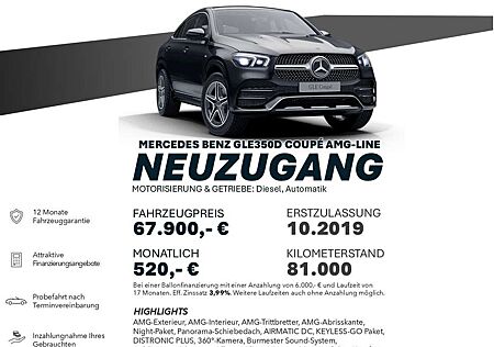 Mercedes-Benz GLE 350 d 4M CP/ AMG-LINE/DISTRO+BURM