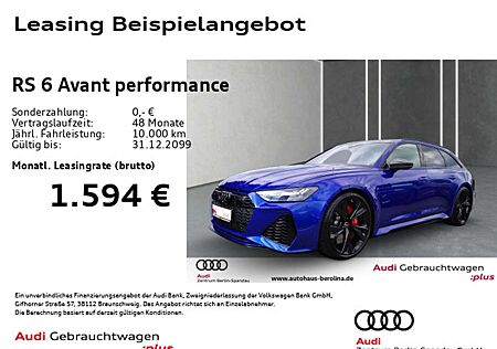 Audi RS6 Avant performance *PANO*StdHz*HD-MATRIX*B&O*