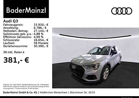 Audi Q3 35 TDI S tronic advanced AHK Carplay LED ACC