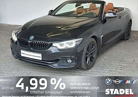 BMW 420 i Cabrio Sport Line Navi.LED.HuD.HarmKard.RFK