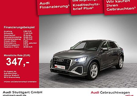 Audi Q2 35 TFSI S line Leder AHK Pano SONOS Kamera