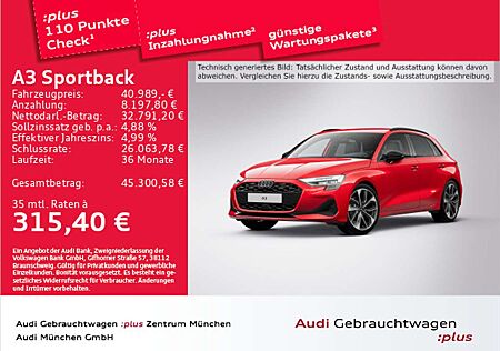 Audi A3 35 TDI S tronic S line SONOS/19"Zol