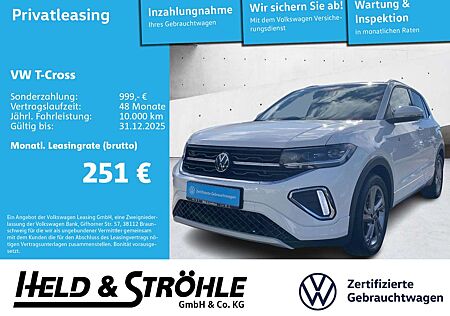 VW T-Cross Volkswagen R-Line 1.5 TSI DSG ACC AHK LED NAVI RFK