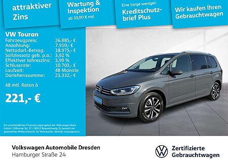 VW Touran Volkswagen United 1.5 TSI LED NAVI ACC AHZV APP DAB+