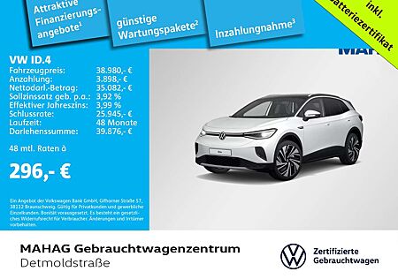 VW ID.4 Volkswagen Pro CCS Wärmepumpe AHK IQ.Light IQ.Drive Pa