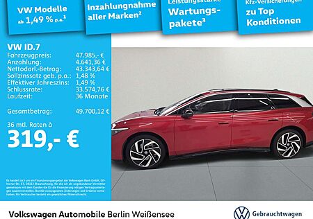 VW ID.7 Volkswagen Tourer Pro *ASG*MATRIX*NAVI*APP*SIDE-ASSIST