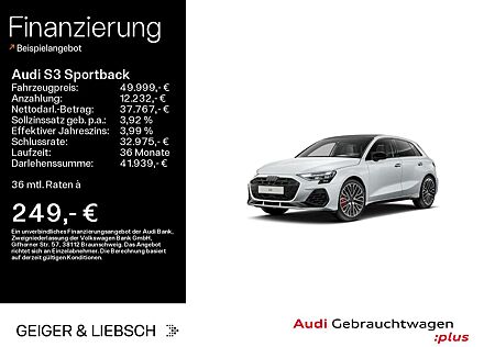 Audi S3 *KAMERA*HUD*NAVI-PLUS*LEDER*PANO*OPT