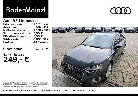 Audi A3 30 TFSI Navi SHZ Virtual PDC AAC