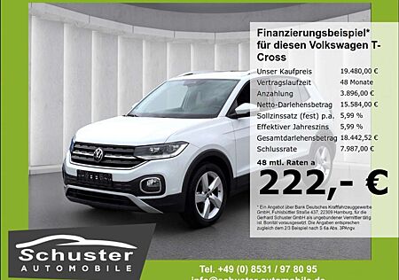 VW T-Cross Volkswagen Style 1.0TSI*LED SHZ PDCv+h AppConn 17*