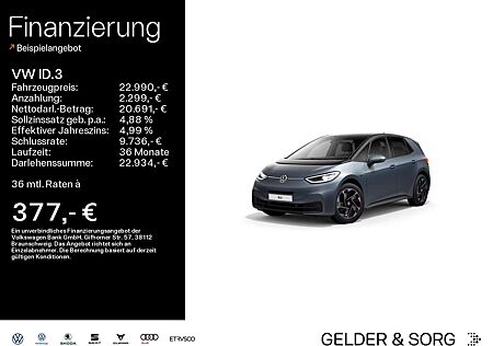 VW ID.3 Volkswagen Pro Performance Pano*HuD*Matrix*RFK