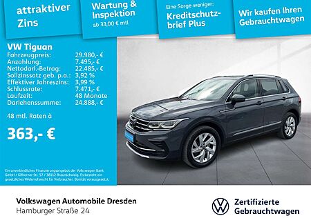 VW Tiguan Volkswagen Elegance 2.0 TSI AHZV IQ.LIGHT KAMERA