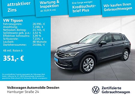 VW Tiguan Volkswagen Elegance 2.0 TSI AHZV IQ.LIGHT KAMERA