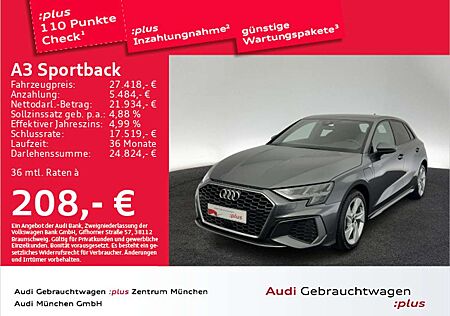 Audi A3 40 TFSI e S tronic 2x S line AHK/Na