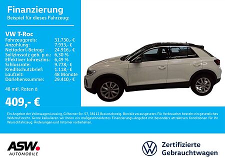 VW T-Roc Volkswagen Life 1.5 TSI DSG Navi LED Standheizung AHK