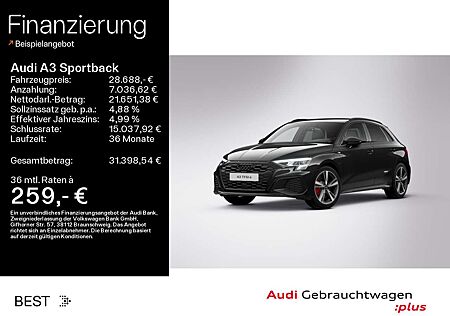 Audi A3 S line black 45 TFSI e Assist*B&O