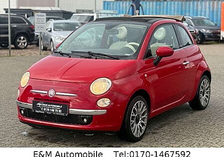Fiat 500C +CABRIO+TEILLEDER+KLIMA+MFL+