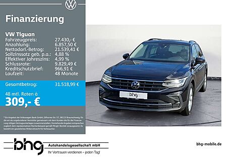 VW Tiguan Volkswagen 2.0 TDI SCR Life AHK Navi connect Winterp