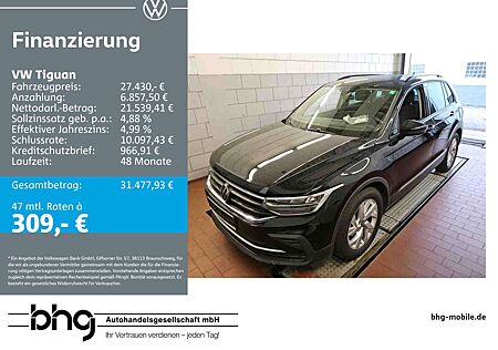 VW Tiguan Volkswagen 2.0 TDI SCR Life AHK Navi connect Winterp