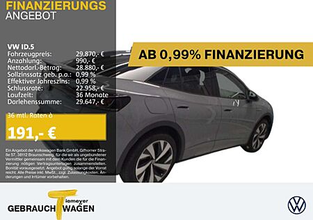 VW ID.5 Volkswagen PRO LM20 AHK NAVI IQ.LIGHT