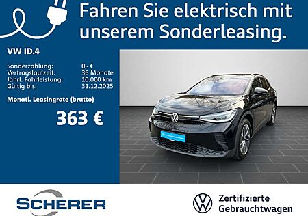 VW ID.4 Volkswagen Pure 52 kWh, NAVI, AHK, MATRIX, WÄRMEPUMPE,