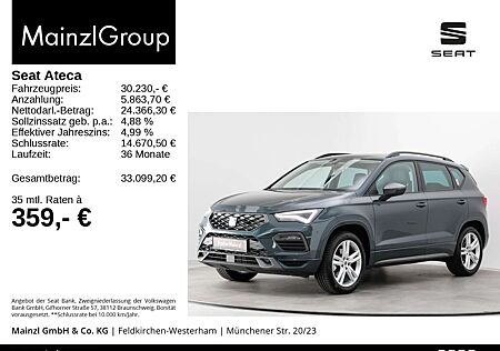 Seat Ateca 2.0 TDI 4D DSG FR AHK Pano AHK Beats Kam.