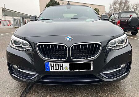 BMW 220i 220 Cabrio Sport Line*Leder*Navi*8fach bereift