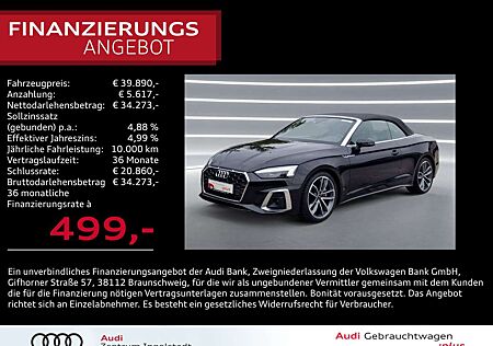 Audi A5 gebraucht kaufen Audi A5 Cabriolet 40 TDI qu 2x S line MATRIX AHK 19"