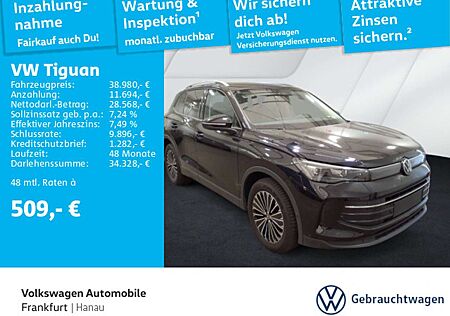 VW Tiguan Volkswagen 1.5 eTSI Life Navi AHK Sprachassistent Sp