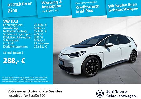 VW ID.3 Volkswagen Tech Kamera LED Navi Pano ACC