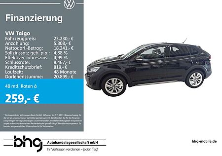 VW Taigo Volkswagen 1.0 TSI beats LED Pano ACC LaneAssist DAB+