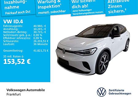 VW ID.4 Volkswagen GTX 4Motion IQ.Light Navi LaneAssist FrontA