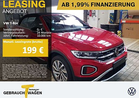 VW T-Roc Volkswagen Cabrio 1.0 TSI STYLE IQ.LIGHT AHK KAMERA V