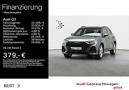 Audi Q3 S line black 40 TDI qu. AHK*Navi*LED*virtual