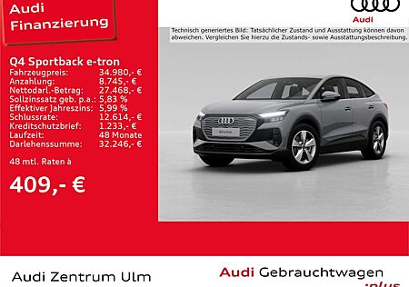 Audi Q4 e-tron Q4 Sportback 40 e-tron 19 ACC AHK LED NAV+ KEYL.