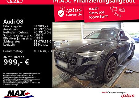 Audi Q8 50 TDI QUAT S LINE MATRIX+AHK+PANO+RAUTE+LUFT