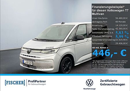 VW T7 Multivan Volkswagen lang 2.0TDI DSG Style Matrix Navi Rear View