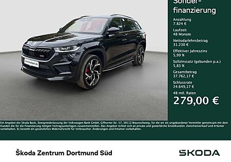 Skoda Kodiaq 2.0 RS 4X4 LEDER STANDHZ PANO AHK ACC 20Z