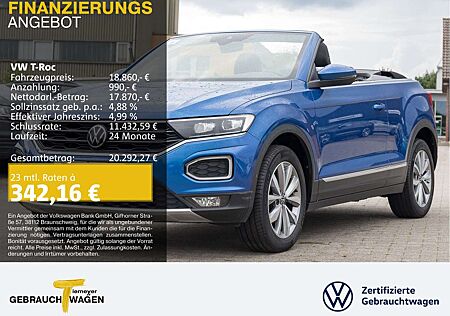 VW T-Roc Volkswagen Cabrio 1.5 TSI STYLE AHK LED SITZHZ LM17
