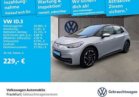 VW ID.3 Volkswagen Pro Navi LED DAB+ FrontAssist